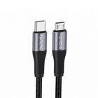 FONENG X112 1m Metal Head Braided Charging Cable