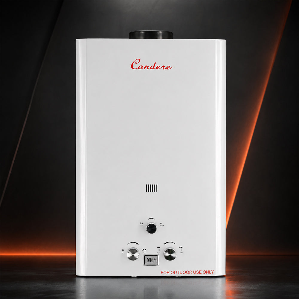 Condere 12L LPG Tankless Gas Water Heater & Gas Geyser
