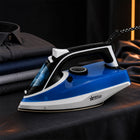 iStar 2200W Steam Iron with Stainless Steel Soleplate - Blue & Black