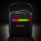 Solar Rechargeable Radio Bluetooth Speaker with Disco Light