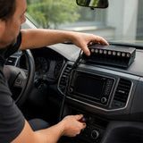 Multifunctional LED Dashboard Strobe Warning Light for Cars - Black