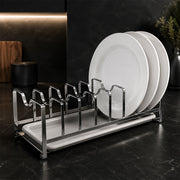 Compact Stainless Steel Dish Drying Rack for Plates
