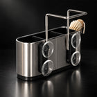 3-Compartment Cleaning Storage Rack with Suction Cups - 17.2cm