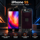 Replacement LCD Screen & Digitizer for iPhone 5s - Black & White