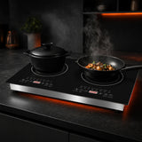 Condere Double Burner Induction Cooktop with Touch Controls