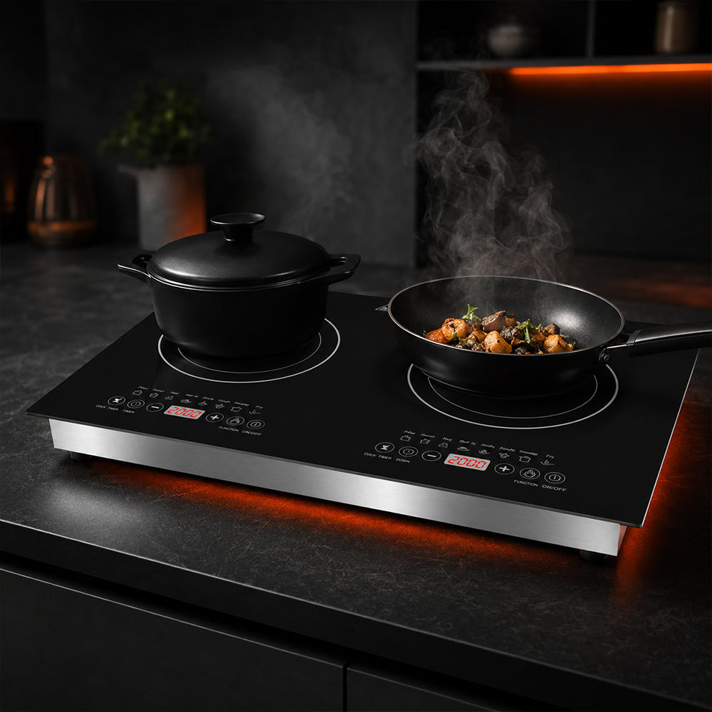 Condere Double Burner Induction Cooktop with Touch Controls