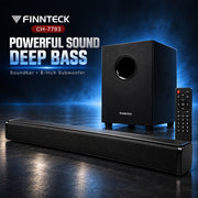 Finnteck Wireless Bluetooth Soundbar with Subwoofer