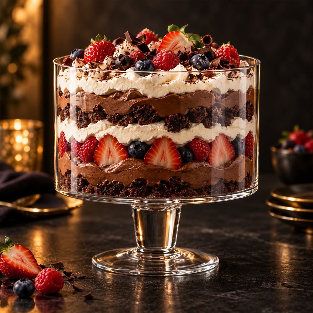 Glass Dessert Trifle Bowl - 20.5cm