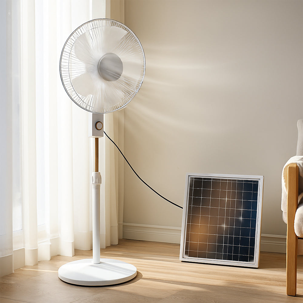 ISTAR 16″ Rechargeable AC / DC 3-Speed Oscillating Solar Fan