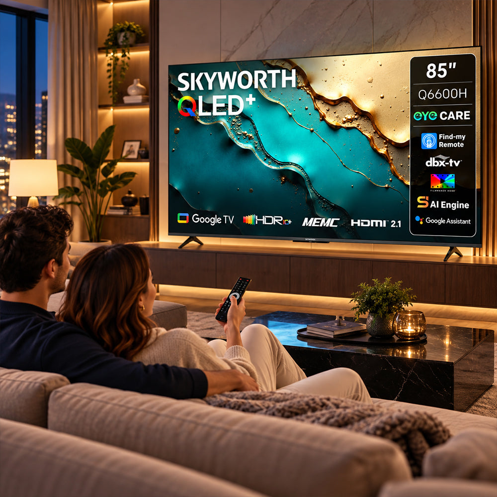 Skyworth 85-Inch QLED+ 4K UHD Google Smart TV