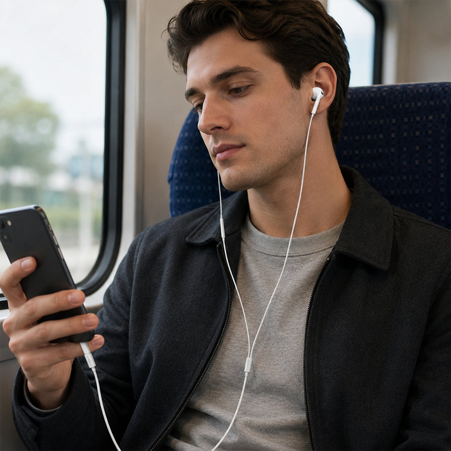 FONENG T36 Type-C Half In-Ear Wired Earphones