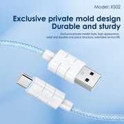 FONENG XS02 1.2m Braided Fast Charging Cable