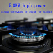 ARUIF Built-In Tempered Glass 4-Burner Gas Stove
