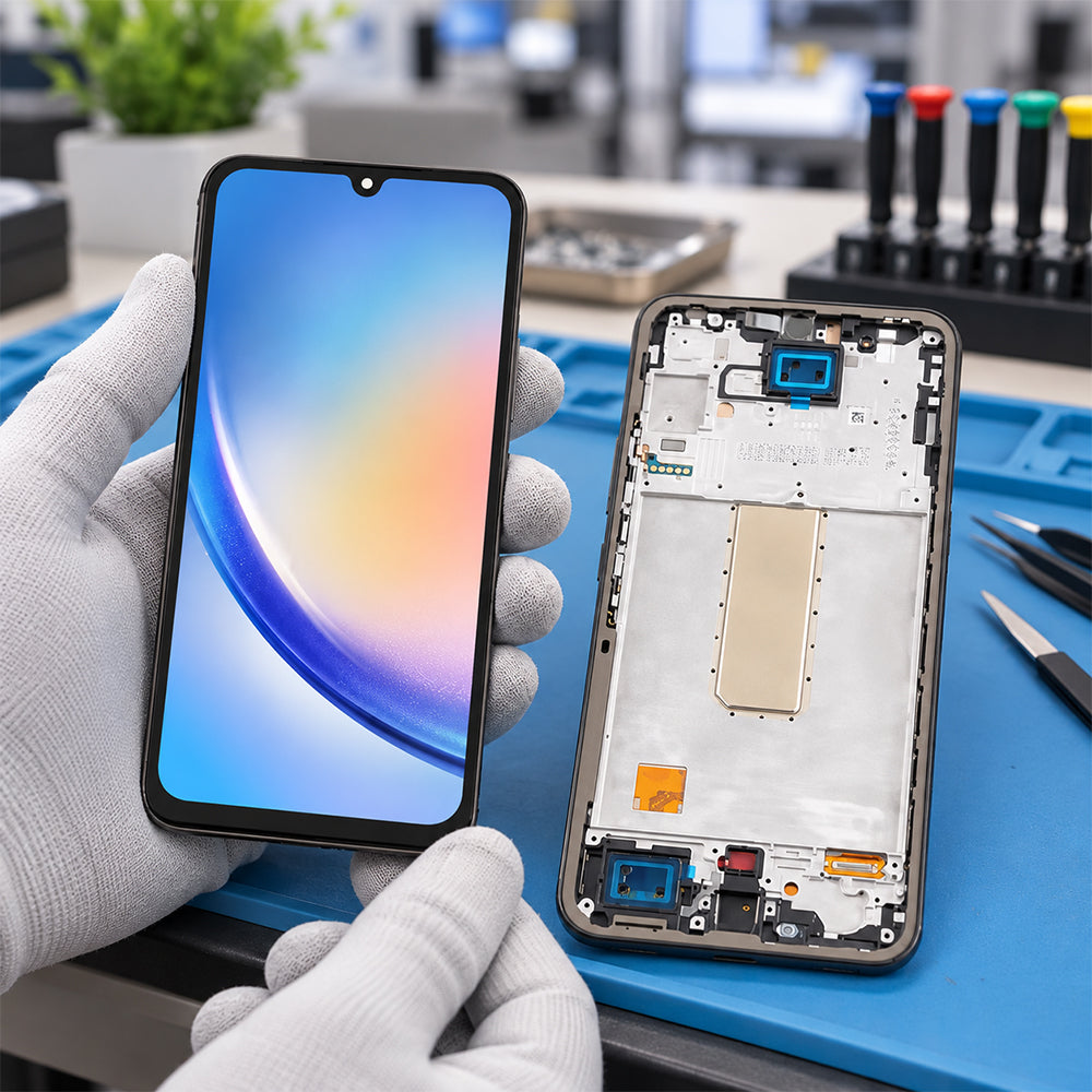 Replacement Screen with Frame for Samsung Galaxy A34 5G