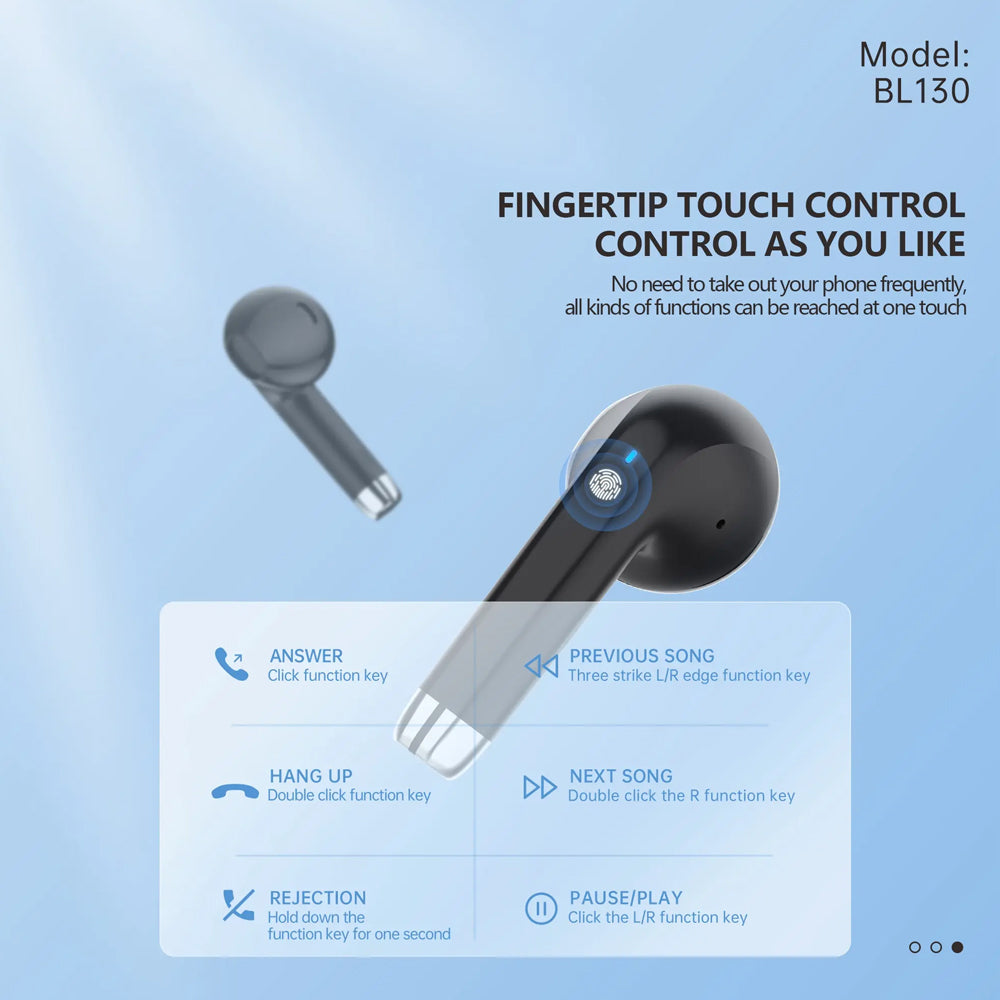 FONENG BL130 Semi-In-Ear TWS Bluetooth Wireless Earbuds