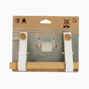 Bamboo & Faux Leather Toilet Paper Holder