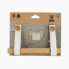 Bamboo & Faux Leather Toilet Paper Holder