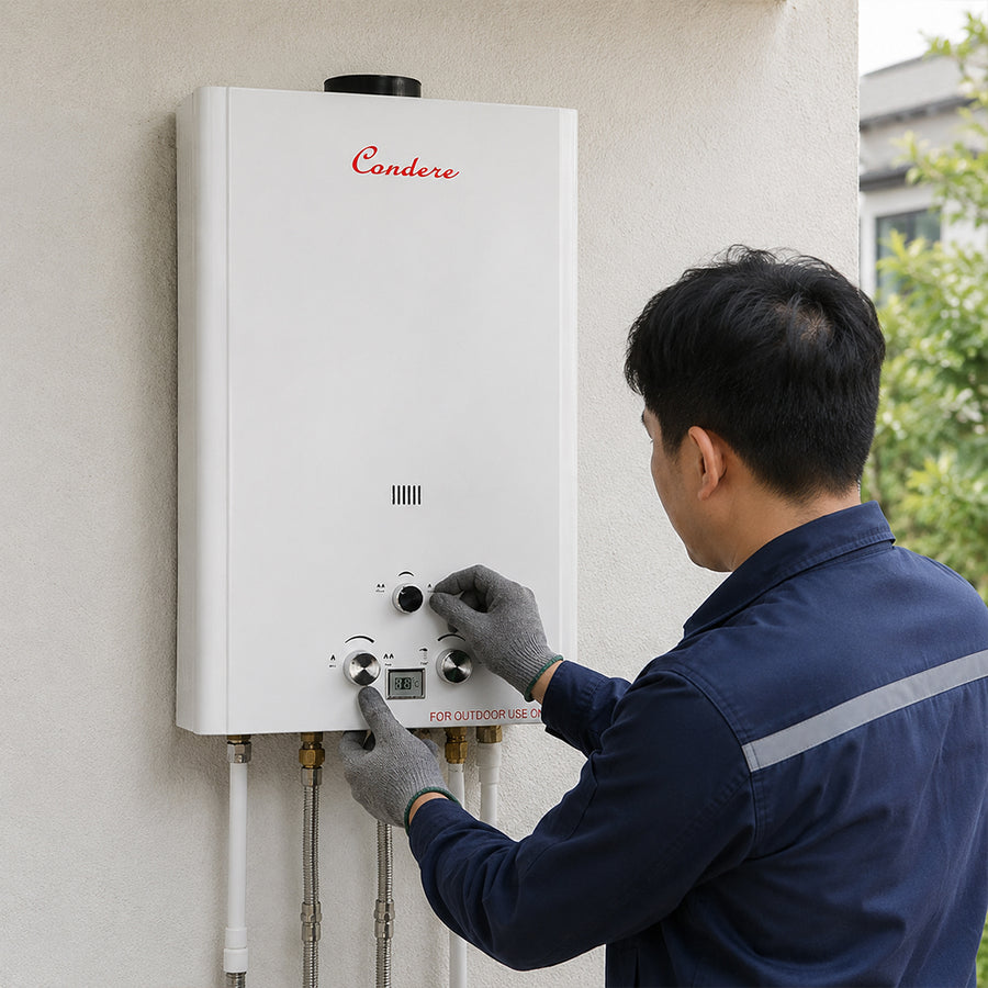 Condere 10L LPG Tankless Gas Water Heater & Gas Geyser