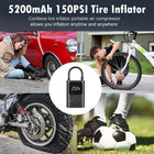 iStar 150 PSI Portable Rechargeable Tyre Inflator with LED Light
