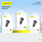 FONENG 30W Dual-Port USB-C & USB-A Zinc Alloy Car Charger