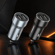 FONENG C08 Dual USB-A 2.4A Metal Car Charger