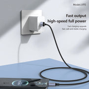 FONENG X95 1.2m 3A Metal Head Braided Charging Cable
