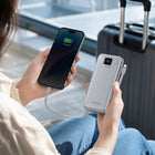 FONENG 10000mAh 22.5W Fast Charging Power Bank with 2 Built-In Cables