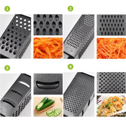 Kitchen Craft Black Non-Stick 9 inch Four-Sided Box Grater