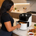 iStar-ST 10L Manual Air Fryer 1200W with Timer - White & Black