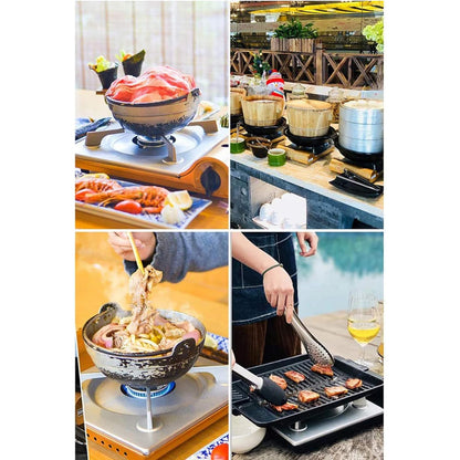 Portable Outdoor Camping Butane Gas Stove with Carrying Case