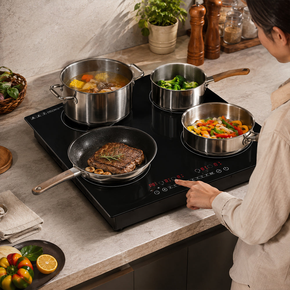 Condere 4-Zone Induction Cooktop with Touch Controls