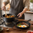 2-in-1 Multi Cooker Deep Pot with Frying Pan Lid - 26cm