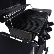 3-Burner Gas Grill with Precision Heat Monitoring – Mobile Outdoor BBQ