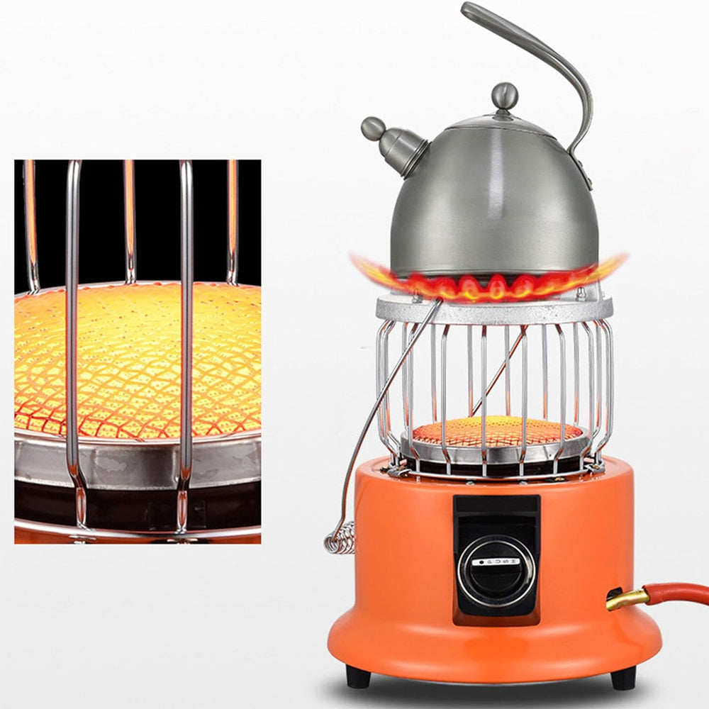 2-in-1 Portable Propane Gas Heater & Stove
