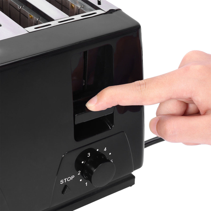 4 Slot Toaster 1300W – 6 Temperature Settings Stainless Steel