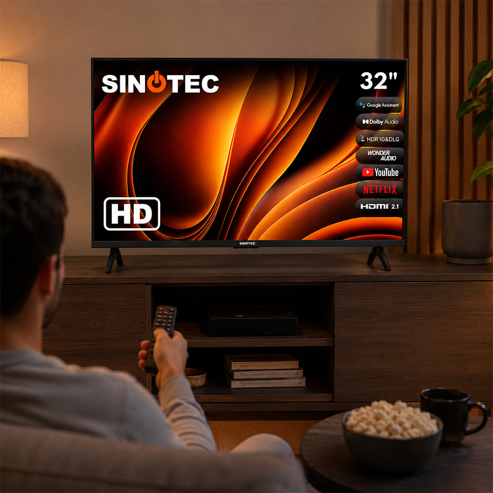 Sinotec 32-Inch HD LED Google Smart TV with Chromecast