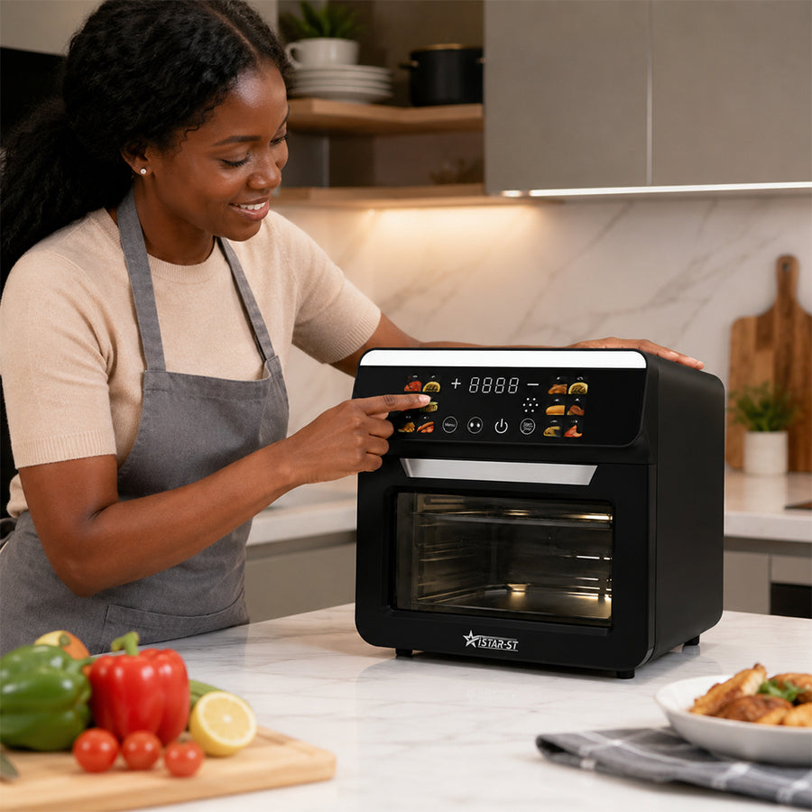 iStar-ST 14L Digital Toaster Oven with Touch Controls - Black