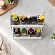 Aluminium 2-Tier Kitchen Storage Shelf & Seasoning Organizer Rack