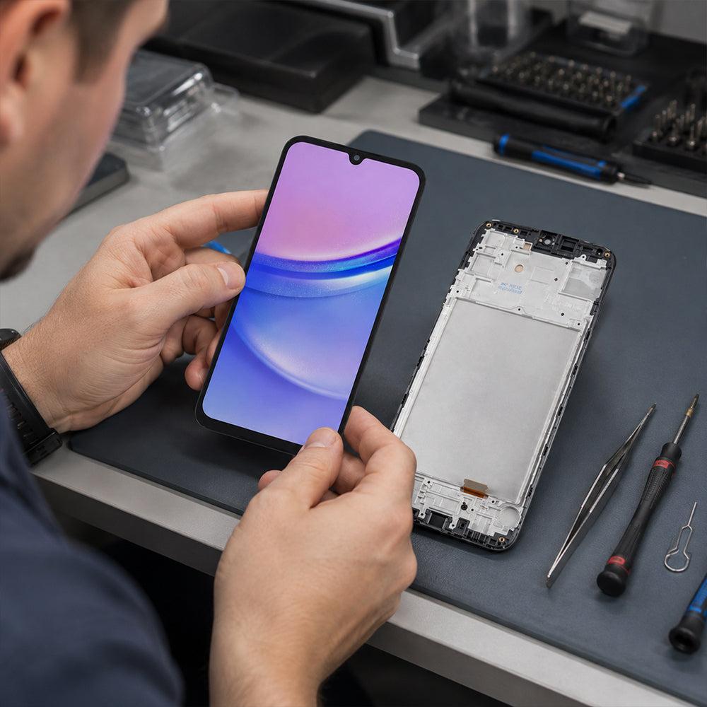 OLED Screen & Digitizer with Frame for Samsung Galaxy A15