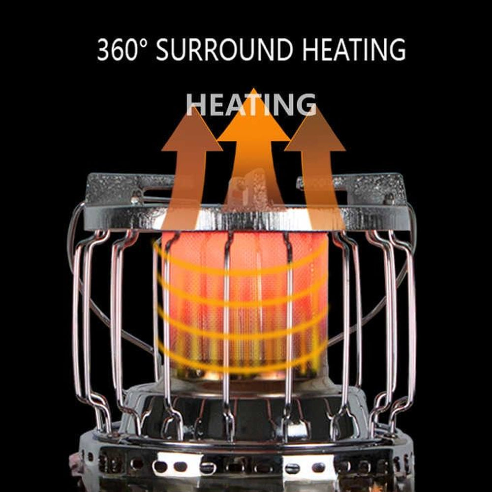 2-in-1 Gas Cooker & Heater Top
