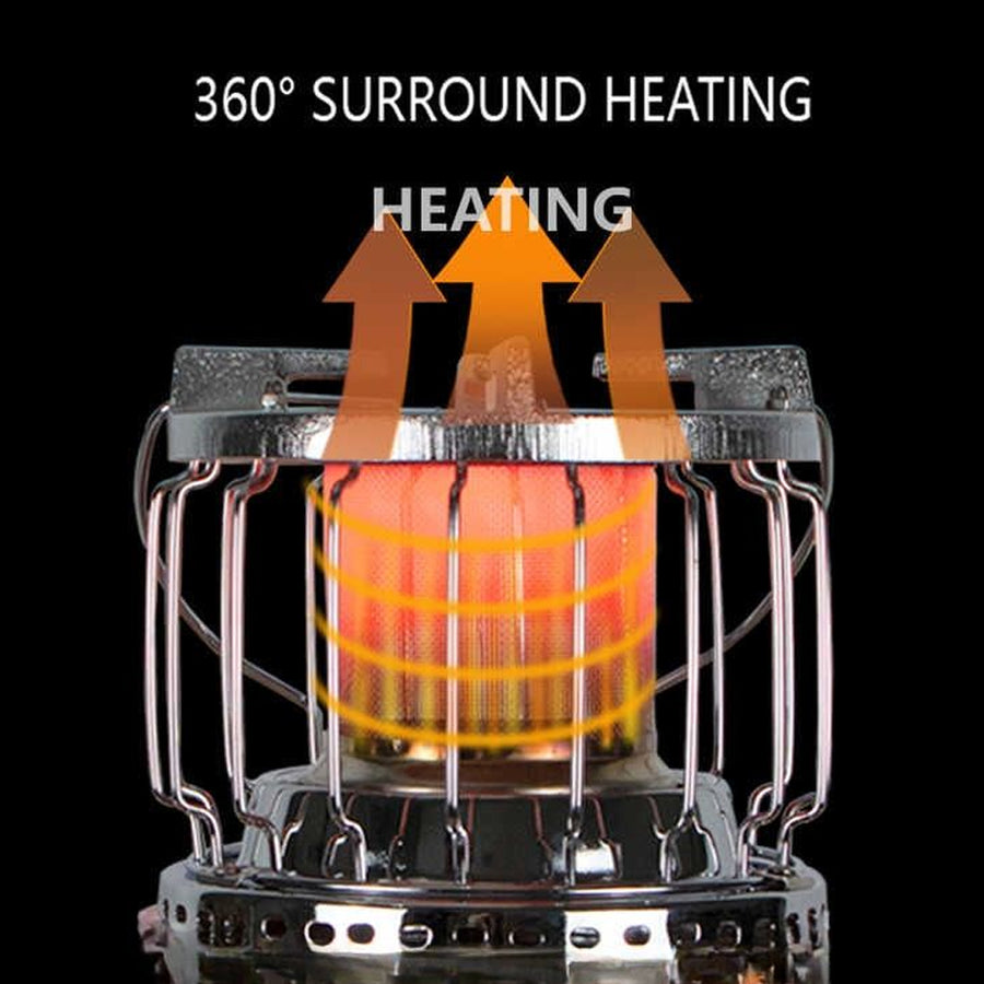 2-in-1 Gas Cooker & Heater Top