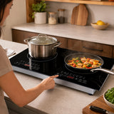 Condere Double Burner Induction Cooktop with Touch Controls