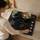 XMY 4-Zone Dual-Fuel Built-In Hob with 3 Gas Burners & 1 Electric Plate