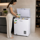 Condere 95L Compact Chest Freezer with Top-Opening Lid - White