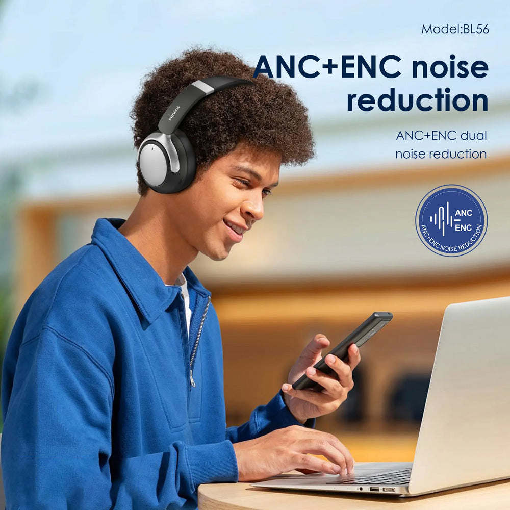 FONENG BL56 ANC & ENC Foldable Bluetooth Wireless Headphones