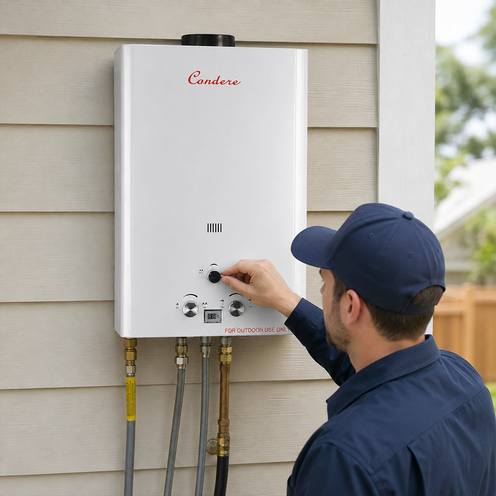 Condere 16L LPG Tankless Gas Water Heater & Gas Geyser