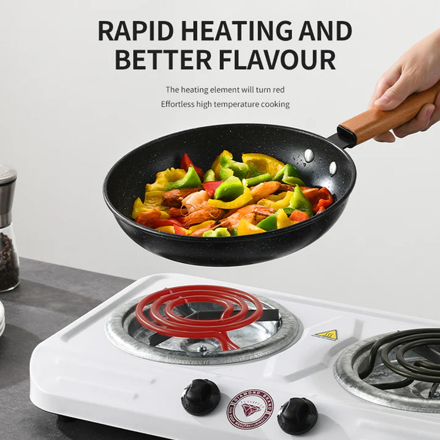 Electric Double Spiral Stove – Portable Dual Hot Plate