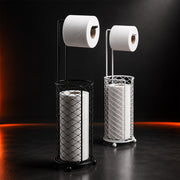 Freestanding Toilet Paper Holder with Storage Basket