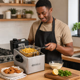 4L Electric Deep Fryer 2000W with Adjustable Temperature Control