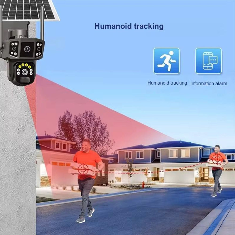 12MP 4G Solar CCTV Security Camera with Night Vision & Motion Detection